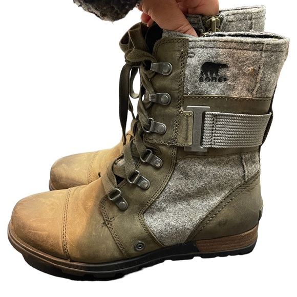 Sorel Womens Major Carly Combat Boot 6.5 - Picture 2 of 8